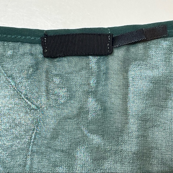 Sheer Green blouse with green cami - Picture 5 of 5